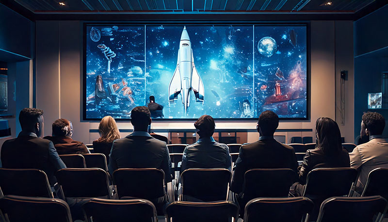 Photo of a typical lecture at the society